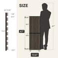 thumbnail image 5 of Upick Foldable Acoustic Wall Panels, 4 Pack 48" x 12.6" MDF Slat Wood Panels for Wall, Sound Absorbing Wall Panels for Interior Wall Decor, Dark Walnut, 5 of 7