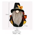 thumbnail image 2 of Thanksgiving Plush Gnome, Fall Plush Elf Doll Ornament, Large Handmade Elf Figurine Decor For Thanksgiving Autumn Desktop Ornament1pcsblack, 2 of 5