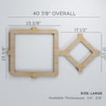 thumbnail image 3 of Ekena Millwork 40 7/8"W x 23 3/8"H x 3/8"T Large Arcadia Decorative Fretwork Wood Wall Panels, Alder, 3 of 3