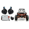 (2) Rockville 8" Tower Speakers+2-Ch. Amp+Bluetooth Contoller For RZR/ATV/UTV