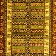 thumbnail image 1 of Ahgly Company Indoor Square Abstract Yellow Modern Area Rugs, 6' Square, 1 of 4