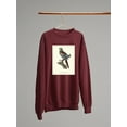 thumbnail image 3 of Nonpareil Parrakeet Sweatshirt Women -Sydenham Edwards Designs, Female x-Large, 3 of 4