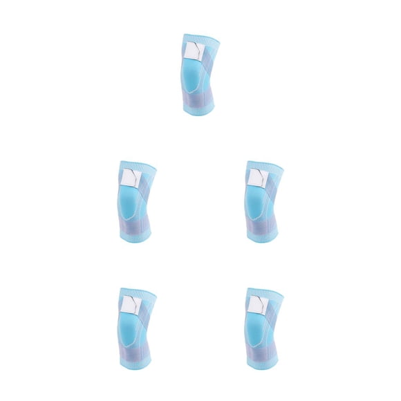 Soidarity Rodillera de nailon, repuesto Flexible portátil, lavable, elástico, elegante, culturismo, escalada, gimnasio, soporte, azul S Type2 NO2