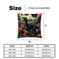 thumbnail image 5 of Dinosaur Throw Pillow Inserts Set Covers of 2 Decorative Velvet Throw Pillows with Unique Patterns - 16x16, 18x18, 20x20 Inches for Home Decor and Gifts, 5 of 6