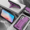 thumbnail image 6 of ExoGuard For Samsung Galaxy S23 Case, Phone Case with Screen Protector and Kickstand (Purple), 6 of 8
