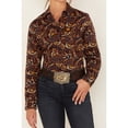 thumbnail image 3 of Cinch Women's Floral And Paisley Print Long Sleeve Button-Down Shirt Multi Small  US, 3 of 4