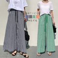 thumbnail image 4 of Gingham Broek Dames Geruite Zomer Plaid Mode Broek, 4 of 7