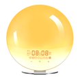 thumbnail image 2 of Light Sunrise Reloj despertador Luz dobles broadcast FM Función de repetición 8 sonidos naturales para el dormitorio junto a c perfecl Despertador con luz despertador, 2 of 7