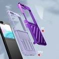 thumbnail image 5 of Dteck for Samsung Galaxy Z Flip 5 Case with Silicone Hinge Protection, Heavy Duty Drop-Proof Rugged Case with Back Screen Protector for Samsung Galaxy Z Flip5 5G,Purple, 5 of 5