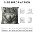 thumbnail image 5 of COMIO  Wolf Pillow Wolf Throw Pillow Cover Wolf Pillow Case Cushion Animals Art Wolf Throw Pillow Covers, Grey Blue, 5 of 5