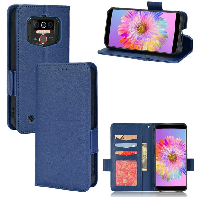 Oukitel WP5/WP5 Pro Case , PU Leather Flip Cover Card Slots Magnetic Closure Wallet Case for Oukitel WP5/WP5 Pro
