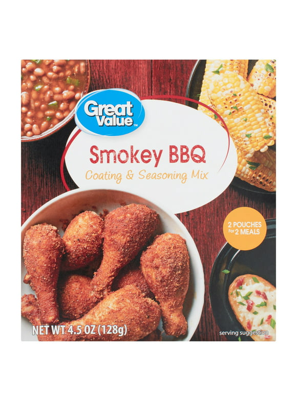 Great Value Smokey BBQ Coating & Seasoning Mix, 4.5 oz