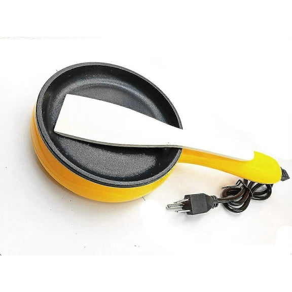 Cuisine 6-inch Non-stick Electric Skillet , Yellow Mini Frying Pan