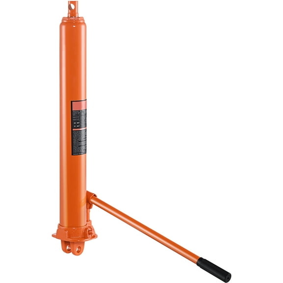 KFFKFF 3 Ton Hydraulic Long Ram Jack, Engine Hoist Cylinder with Single Piston Pump & Clevis Base, Suitable for Engine Lift Hoists, Garage/Shop Cranes, and Farm Mechanical Tasks