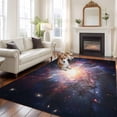 thumbnail image 2 of 5'x7' Area Rugs for Living Room Bedroom, Universe Explosion Washable Rug Carpet Runner Indoor Outdoor, Modern Abstract Galaxy Universe Non Slip Floor Mats Area Rug for Kitchen, Nursery, 2 of 8