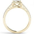 thumbnail image 3 of 1/2 Carat T.W. Diamond Split Shank Cluster Halo 10kt Yellow Gold Engagement Ring, 3 of 4