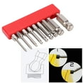thumbnail image 4 of Aramox 9pcs Hex Screwdriver Bit Set Rustproof S2 Steel  Ball Head Hex Bits 1/4 Inch Hex Shank Hex Head  Wrench Screwdriver Bit Set, 4 of 8