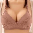 thumbnail image 2 of 2 Pack Womens Bras Thin No Steel Rings Push Up Underwear, 2 of 4