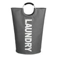 thumbnail image 2 of Large Laundry Basket Bag Storage Waterproof 115L Oxford Fabric Collapsible Laundry Bin Dirty Clothes Basket for Closet Dorm Dorm Laundry Room College dark gray, 2 of 8
