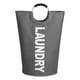 thumbnail image 1 of Cesto de ropa grande de 115 l, cesta de tela para ropa sucia gris oscuro, 1 of 8