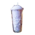 thumbnail image 1 of Billuyoard Plástico Brillo Brillante Doble Capa Brillante Arenas Movedizas Lentejuelas Taza para Beber Idea de Regalo Bonito Regalo Premium Teteras Azul claro, 1 of 6