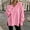 Pink, variant on WIZUTIZ Women's V-Neck Side Slit Long Sleeve Sweatshirt Casual Fall Fashion Pullover Solid Color Polyester Blend Trendy Top