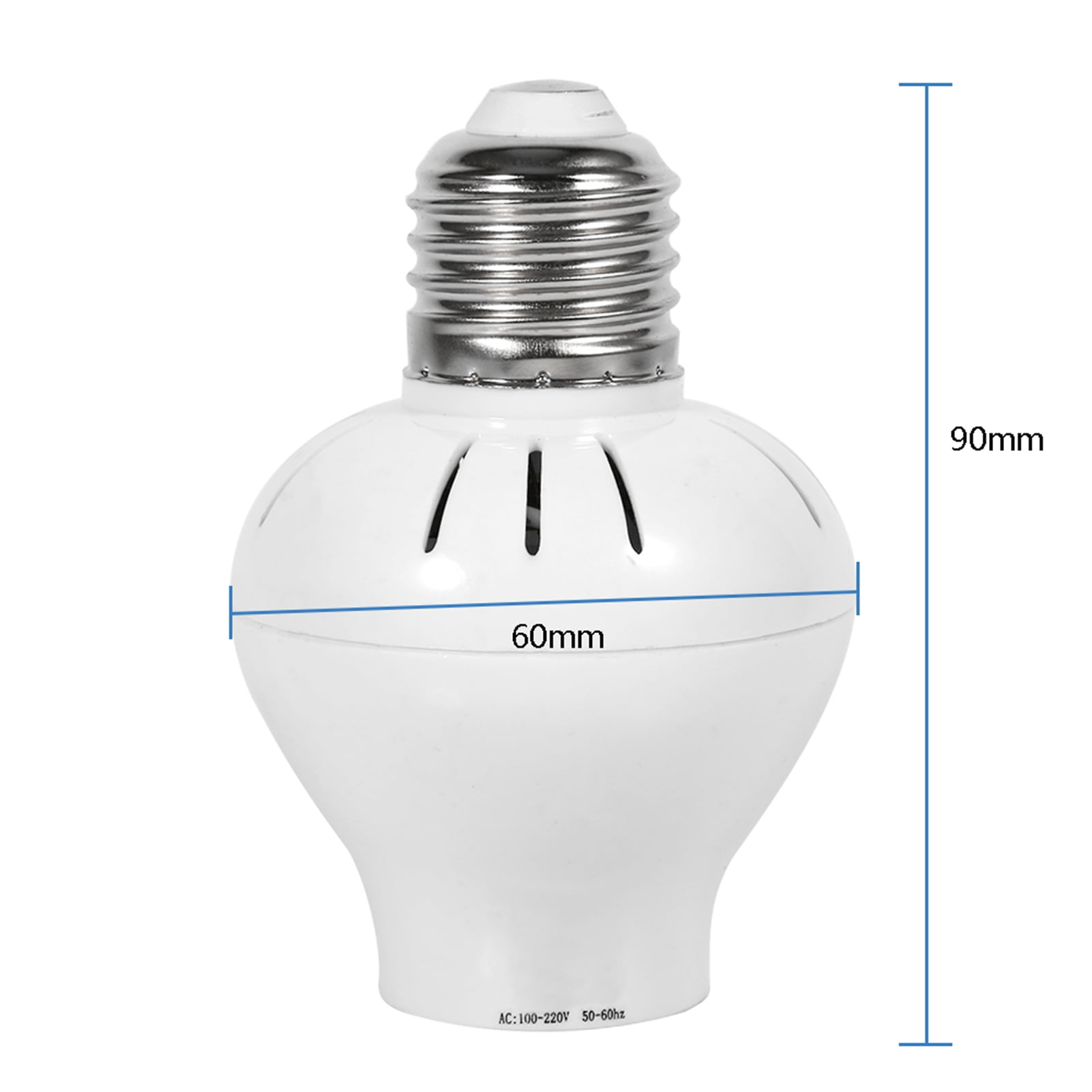 Adjustable Sensitive Lightweight Motion Sensor Light Socket, 2.4 X 3.5Inch E27 LED Sensor Light Socket, Energy Saving Lamp For Led Lights Incandescent Bulb