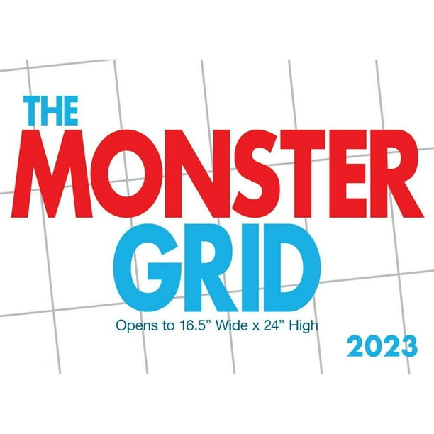 Monster Grid 2023 Wall Calendar - Walmart.com Monster Grid 2023 Wall Calendar - Walmart.com