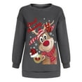thumbnail image 4 of Chandail de Noël pour Femme à Col Rond, Chandail Chaud, Veste Mi-Longue, Chandail Mode Imprimé, Fermeture à Manches Longues, Cardigan, Manteau de Fête de Noël, 4 of 6
