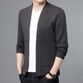thumbnail image 5 of Suéter tipo cárdigan de alta calidad para hombre, chaqueta de negocios, novedad de primavera, 5 of 5