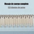 thumbnail image 4 of Cepillo desenredante con suave masaje del cuero cabelludo, peine retráctil autolimpiante antiestático blanco., 4 of 5