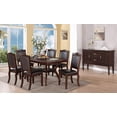 thumbnail image 2 of Set of 2 Modern Espresso Faux Leather Dining Chairs with Dark Brown Rubber Wood Frame, 2 of 2