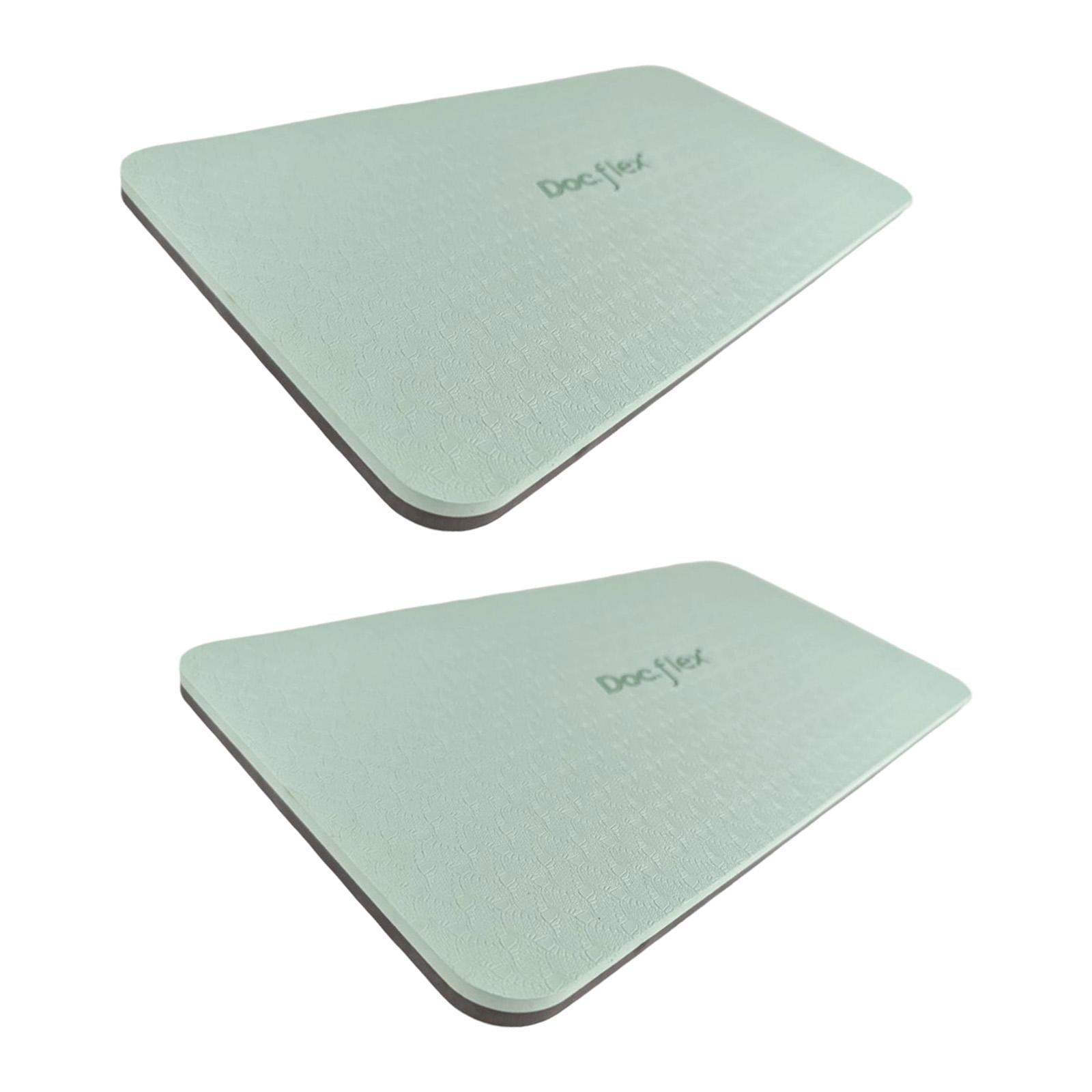 2 Pieces Pilates Yoga Mat Exercise Pad Portable TOE Material for Home Gym and Studio Workouts for Women