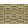 thumbnail image 1 of Ahgly Company Indoor Rectangle Patterned Wood Brown Area Rugs, 8' x 12', 1 of 6
