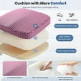 thumbnail image 6 of Memory Foam Seat Cushion, Antimissile Office Chair Cushion, Non-Slip Ergonomic Cushions for Home and Car, Comfortable Dining Chair Pad, Easy-Clean Polyester, 6 of 6