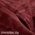 thumbnail image 3 of MerryLife Weighted Blanket Cover 48" X 72" Twin Size Heavy Blanket Cover Burgundy, 3 of 6
