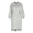 thumbnail image 2 of Joyspun Women's Oversized Hooded Plush Lounger, Size XS-3X, 2 of 2