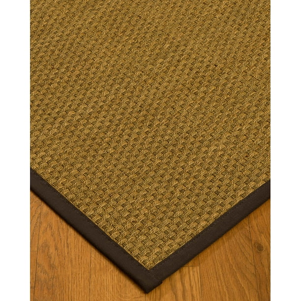 NaturalAreaRugs Calabria Custom Seagrass Rug (8' x 8') Fudge Border