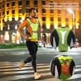 thumbnail image 3 of Chaleco reflectante para correr con luz LED amarilla fluorescente para deportes al aire libre que mejora la seguridad nocturna, 3 of 8