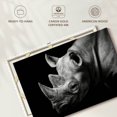 thumbnail image 6 of Elephant Stock Rhino In Monochrome Wall Art - Horizontal Canvas Wall Art - Living Room Wall Decor - Animal Canvas - Black And White Decor - 24" x 16", 6 of 8