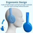 thumbnail image 3 of Auriculares POWMEE P20 para niños, supraaurales, 94 dB, volumen limitado, color azul, 3 of 6