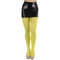 thumbnail image 5 of ToBeInStyle Junior Teenage Girl Young Adult Opaque Nylon Pantyhose - Yellow - One Size, 5 of 5