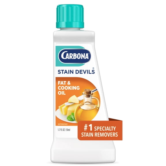 Carbona Stain Devils® #5 | Fat & Cooking Oil | Professional Strength Laundry Stain Remover | Multi-Fabric Cleaner | Safe Formula | 1.7 Fl Oz, 1 Pack