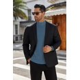 thumbnail image 4 of Ekouaer Men's Mock Turtleneck Long Sleeve Turtle Neck Tops Lightweight Undershirt Thermal Sweater Shirts, 4 of 6