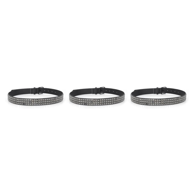 Qarigey Cinturón para hombre Estilo simple Correas de cuero huecas negras universales con hebillas Decoraciones Día de San Valentín Type1 NO1