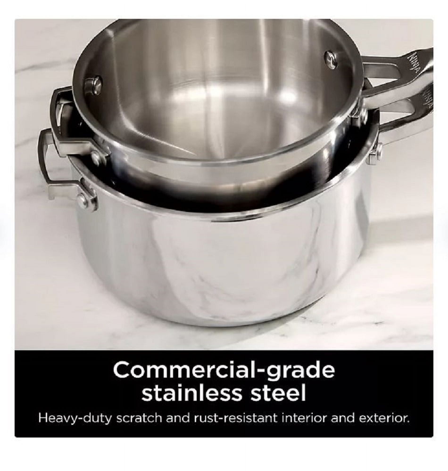Ninja Everclad 12 Piece Oven Safe Stainless Steel Cookware Set