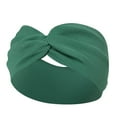 thumbnail image 1 of XASZHN Elastic Headbands for Women Yoga Running Workout Non Slip Green_001 One Size, 1 of 2