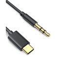thumbnail image 1 of Cable auxiliar de audio AGPTEK USB tipo C a conector de 3,5 mm, negro, 1 of 7