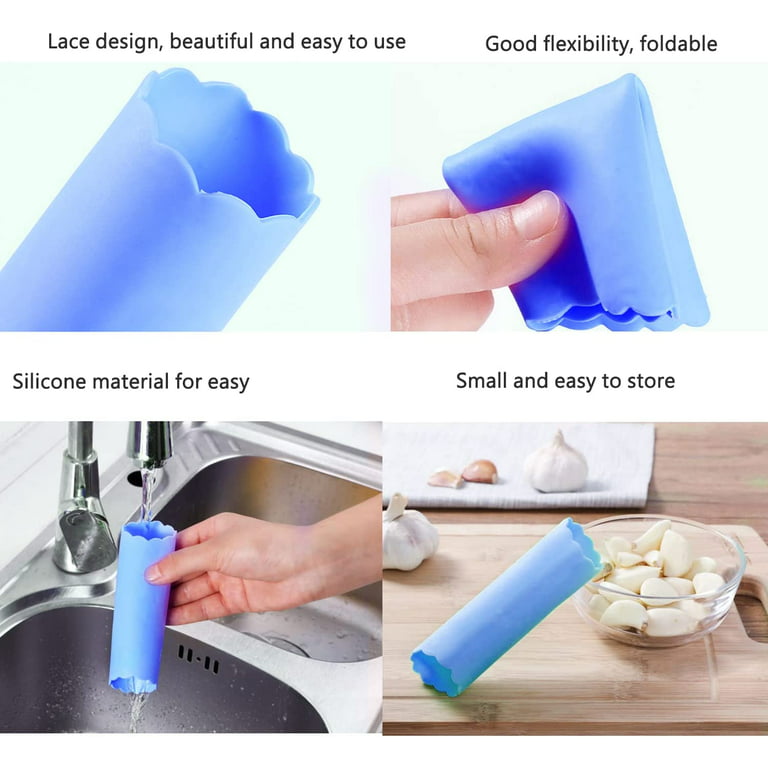 Kitchen Innovations Garlic-a-peel Garlic Press Crusher Cutter Mincer And  Storage Container - Includes Silicone Garlic Peeler - Buy Garlic Clove Cube