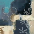 thumbnail image 2 of Loreth, Lanie 20x20 Black Ornate Wood Framed with Double Matting Museum Art Print Titled - Blue Mediterranean Floral I, 2 of 4